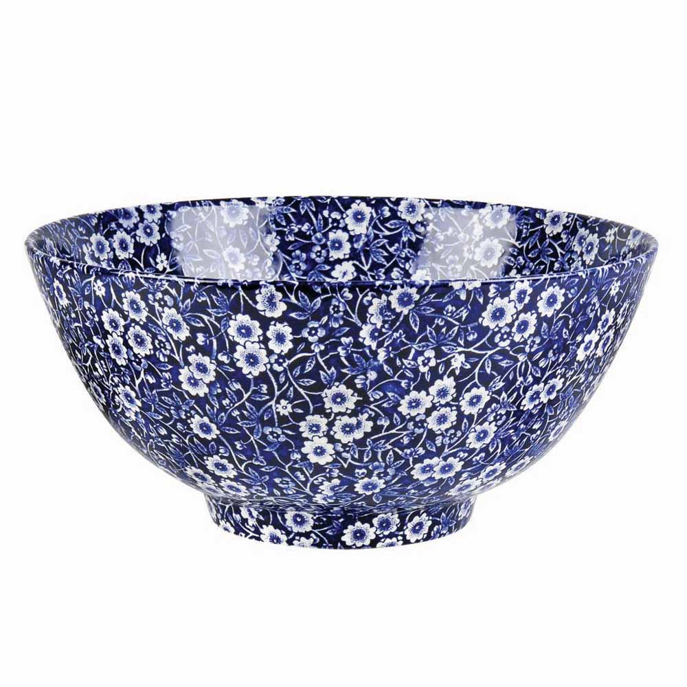 Burleigh Blue Calico Small Footed Bowl 16cm